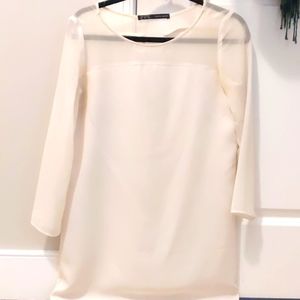 Zara White Shift Dress